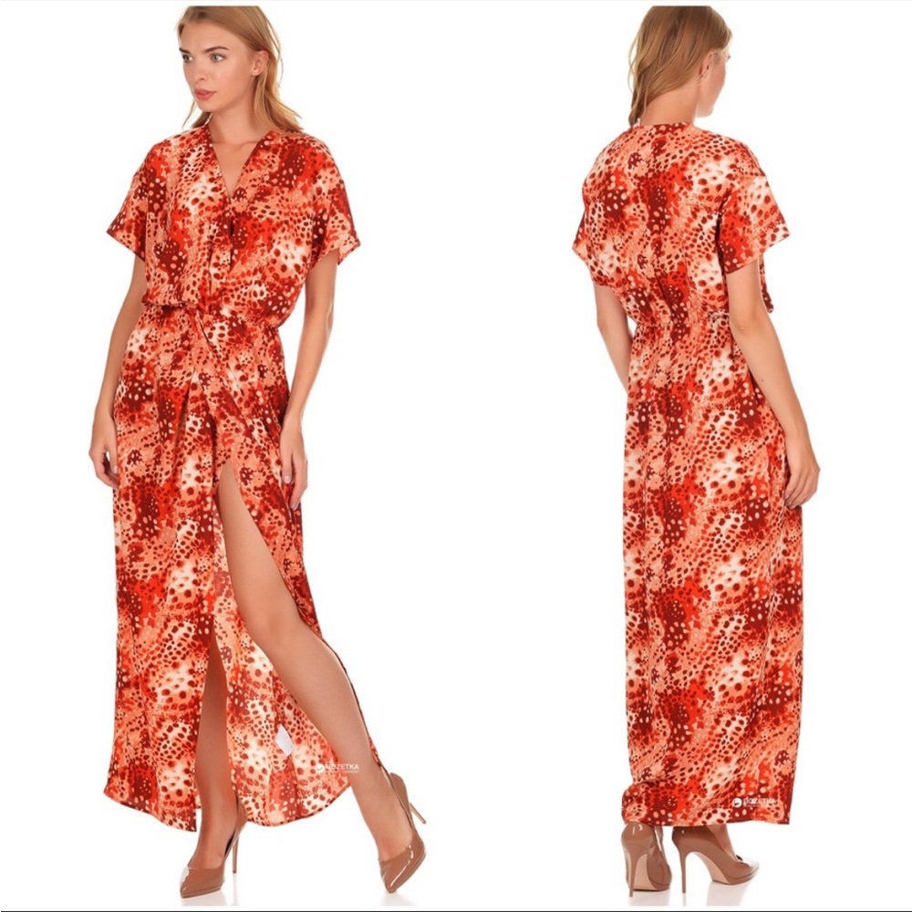 & OTHER STORIES V-Neck Front Slit Maxi Dress 12
